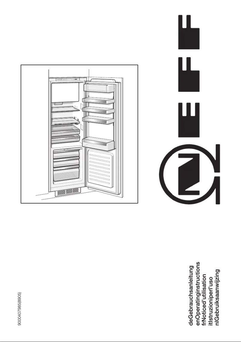 Page n°1 - Manuel utilisateur Neff K8325X0