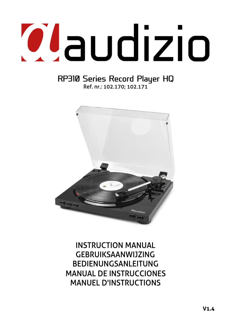 Page n°1 - Manuel utilisateur Audizio RP310