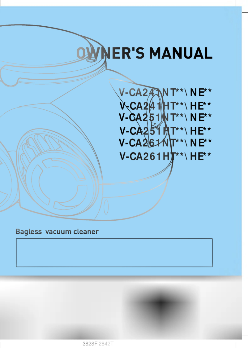 Page 1 of the manual User Manual LG VTCA251NT