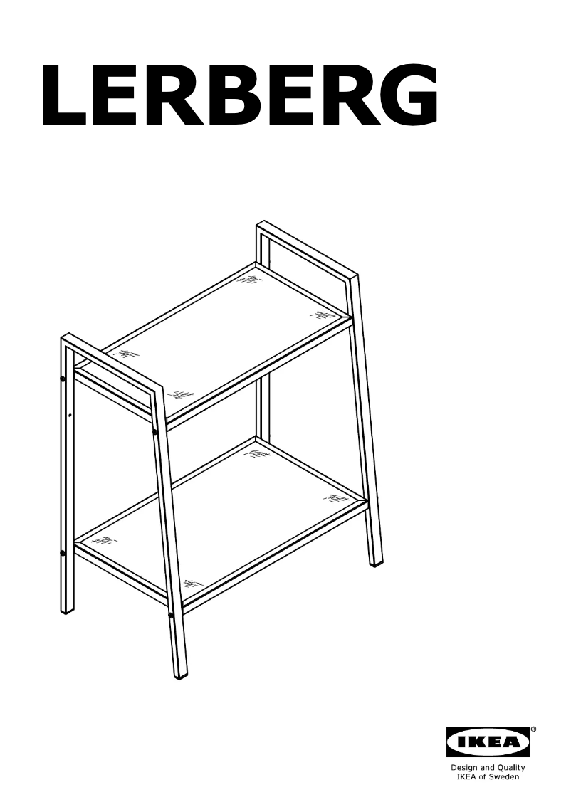 Página 1 del manual Manual de usuario Ikea LERBERG 703.159.35