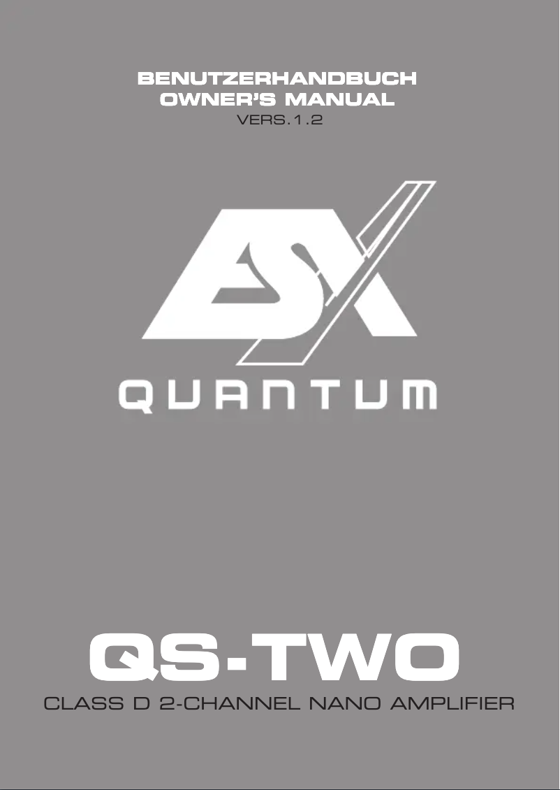 Page 1 de la notice Manuel utilisateur ESX Quantum QS-TWO