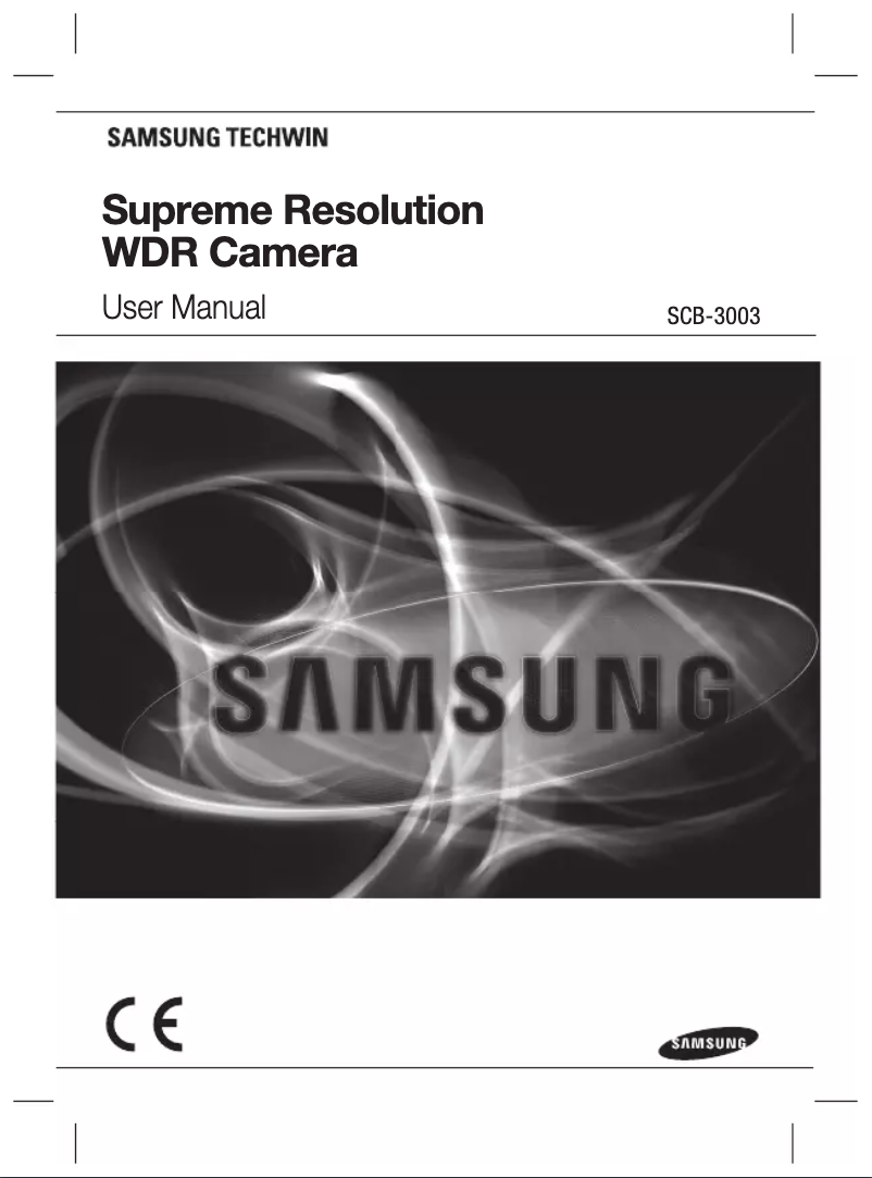 Image de la première page du manuel de l'appareil SCB-3003P