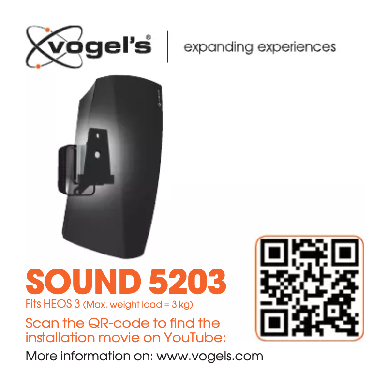 Page n°1 - Manuel utilisateur Vogel's Sound 5203