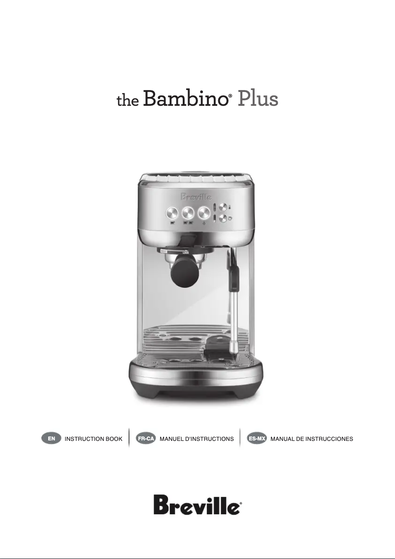 Page n°1 - Manuel utilisateur Breville the Bambino Plus BES500