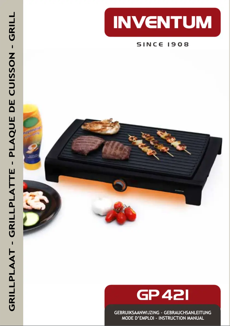 Page 1 de la notice Manuel utilisateur Inventum GR 421