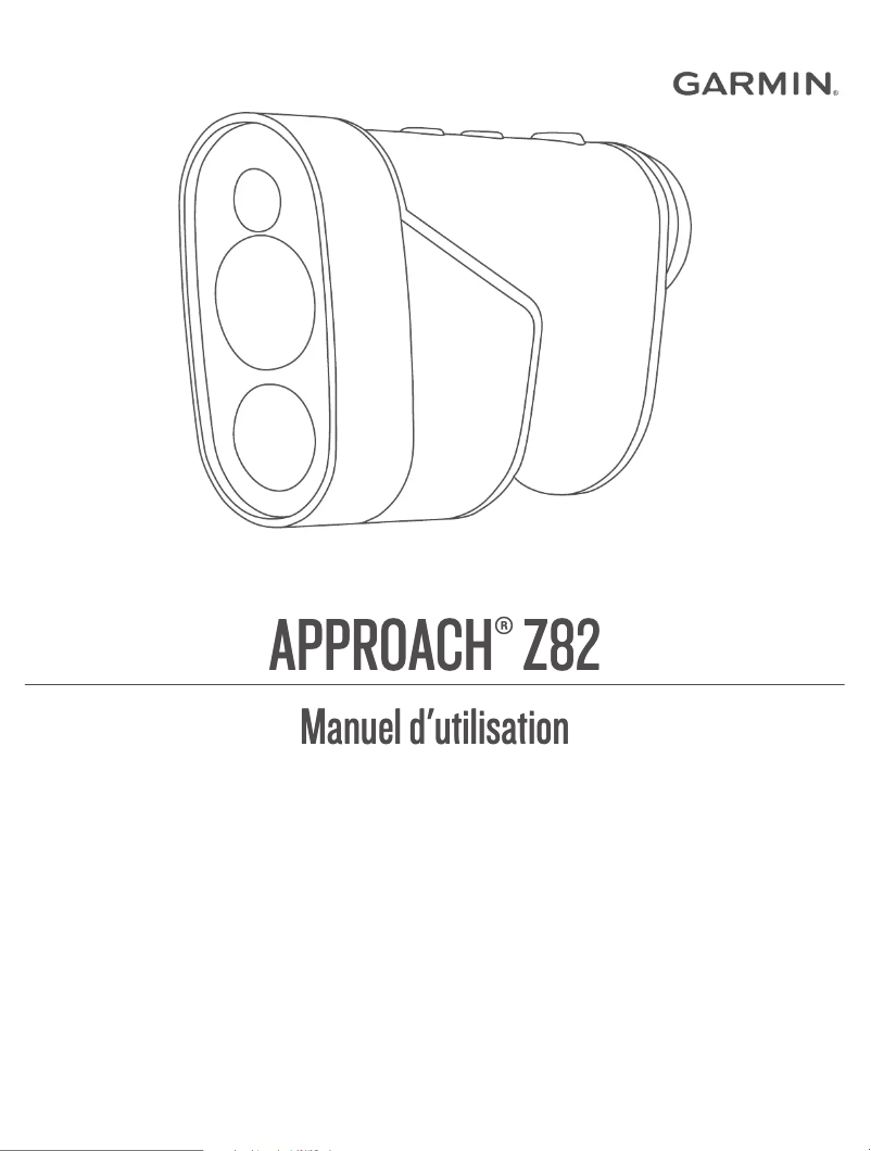 Page n°1 - Manuel utilisateur Garmin Approach Z82