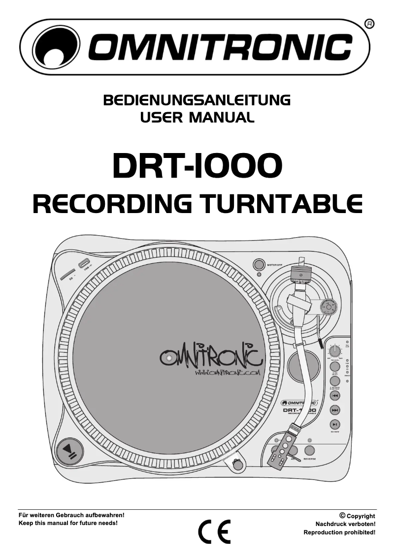 Page 1 de la notice Manuel utilisateur Gemini DRT-1000