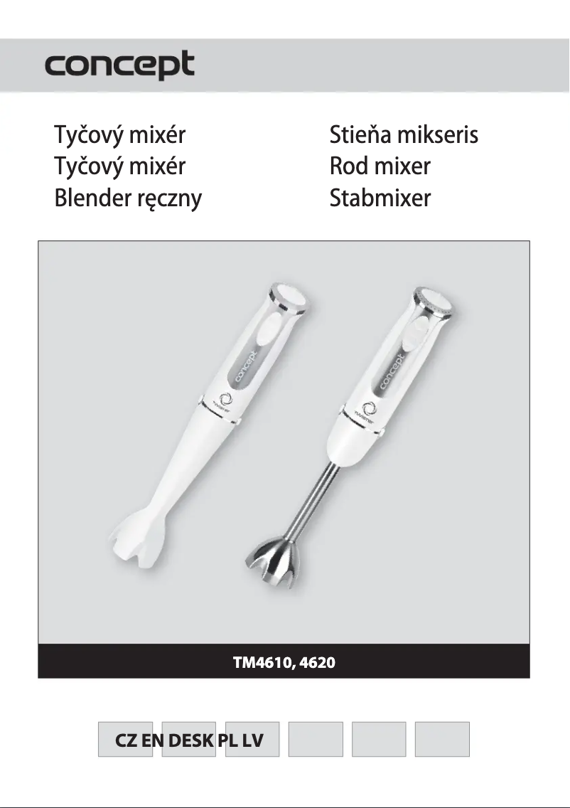 Page 1 de la notice Manuel utilisateur Concept TM-4610