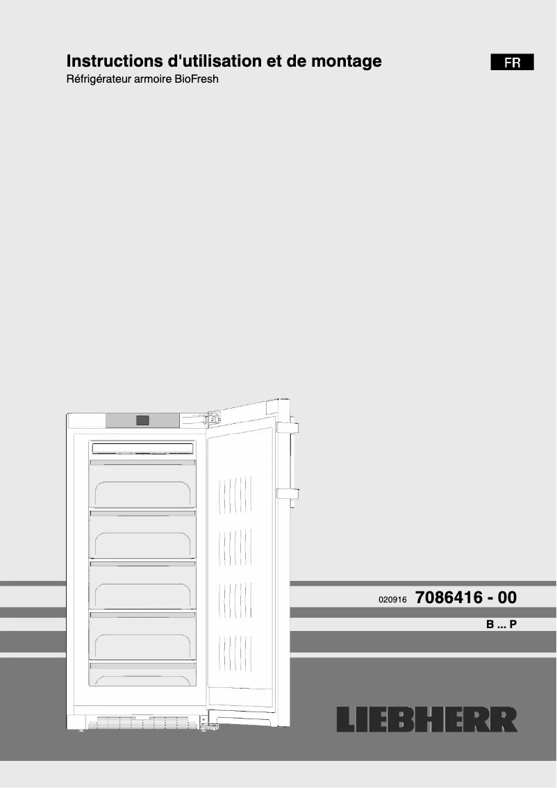 Page n°1 - Manuel utilisateur Liebherr BP 2850