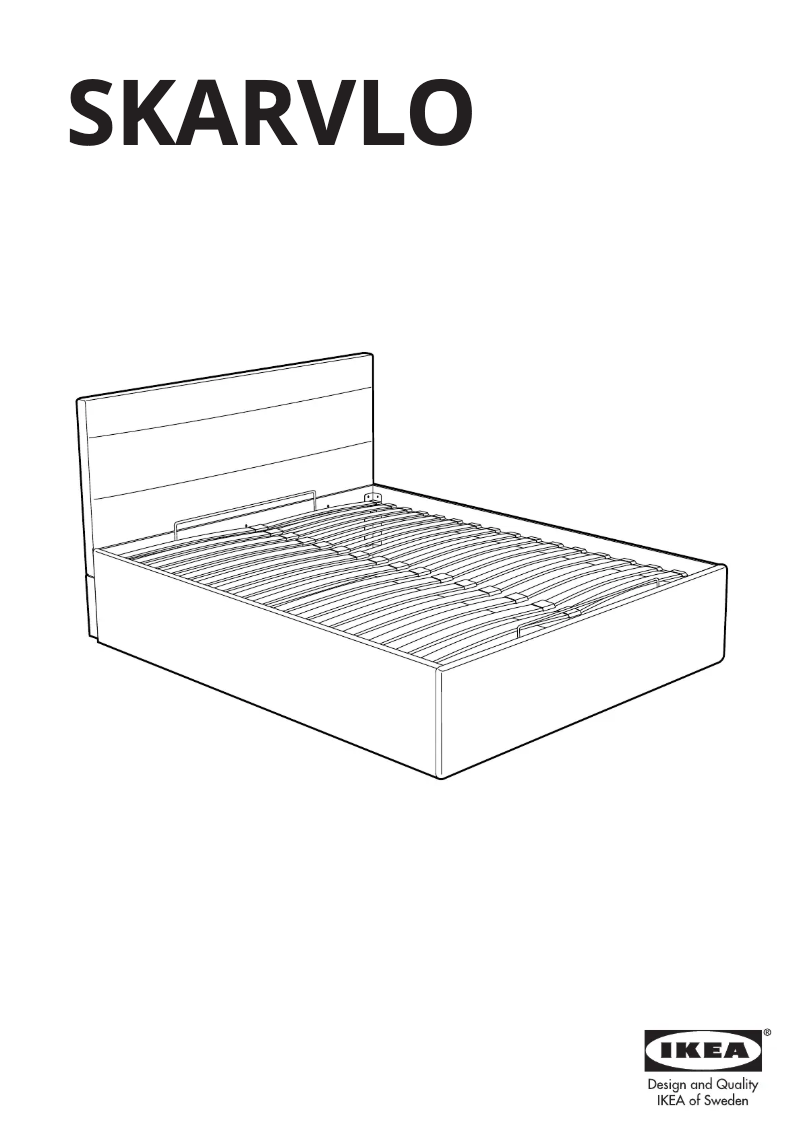 Page 1 de la notice Manuel utilisateur Ikea SKARVLO 505.560.87