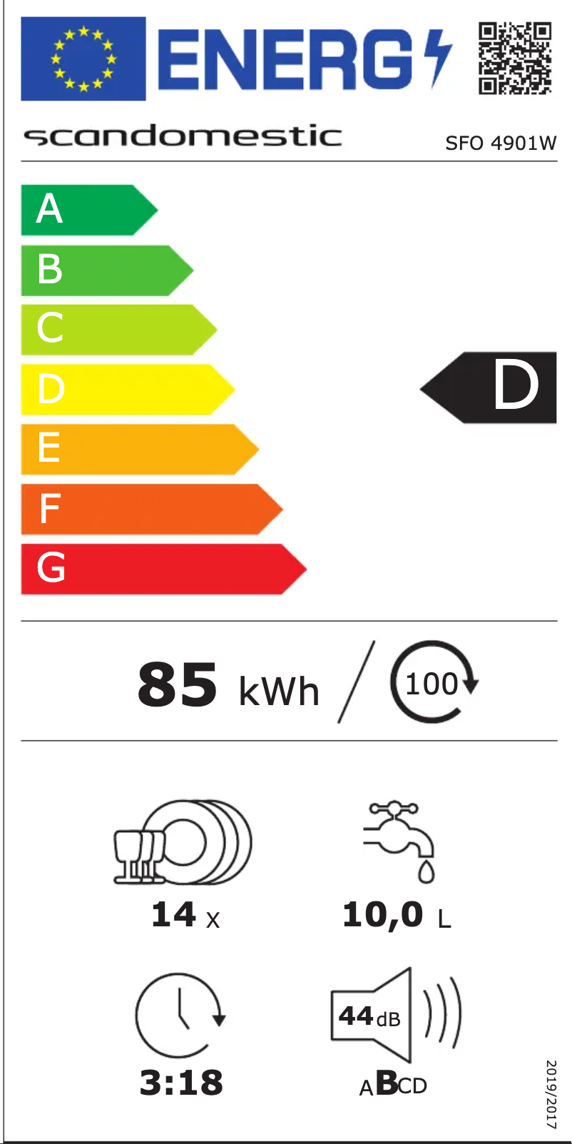Image de la première page du manuel de l'appareil SFO 4901 W
