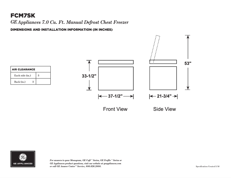 Image de la première page du manuel de l'appareil FCM7SKWW