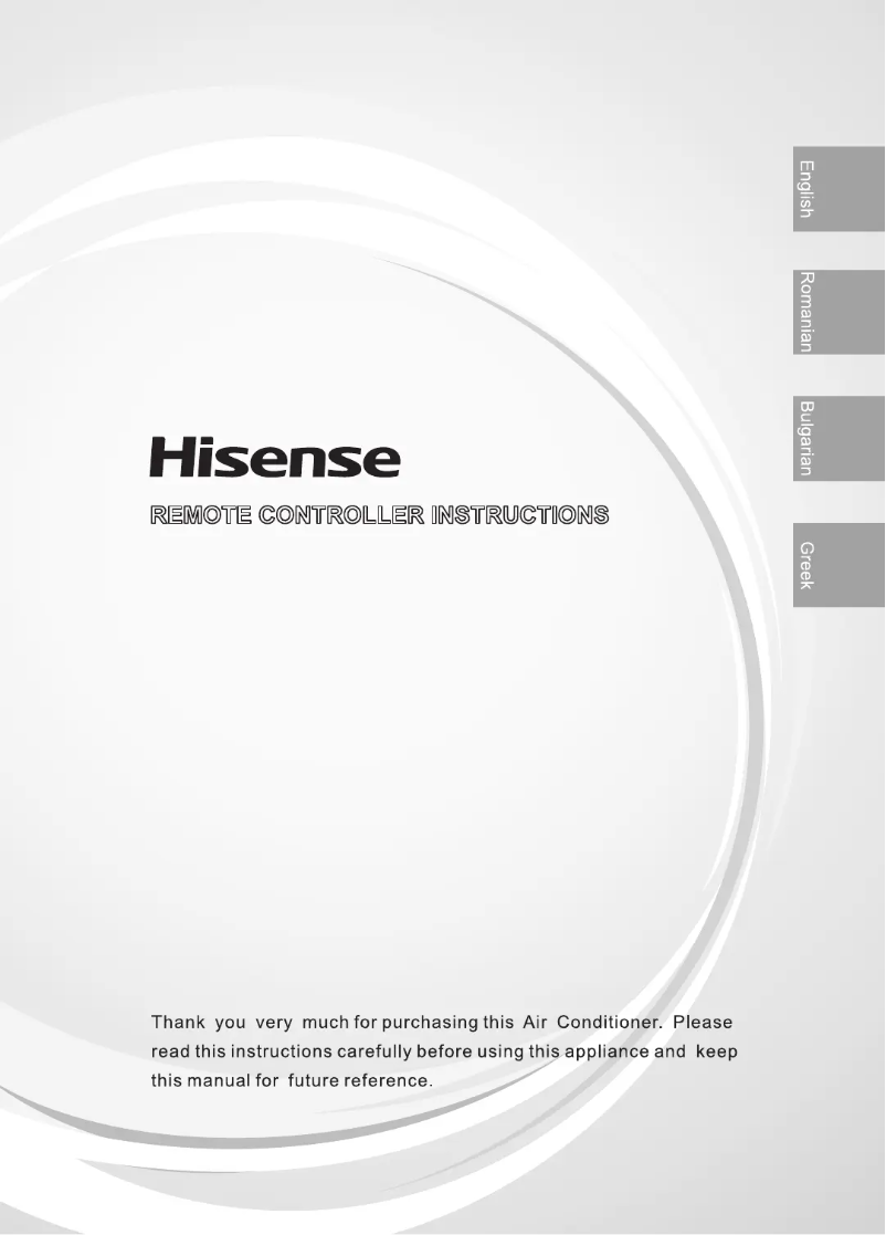 Page 1 de la notice Manuel utilisateur Hisense AKT52UR4RK8