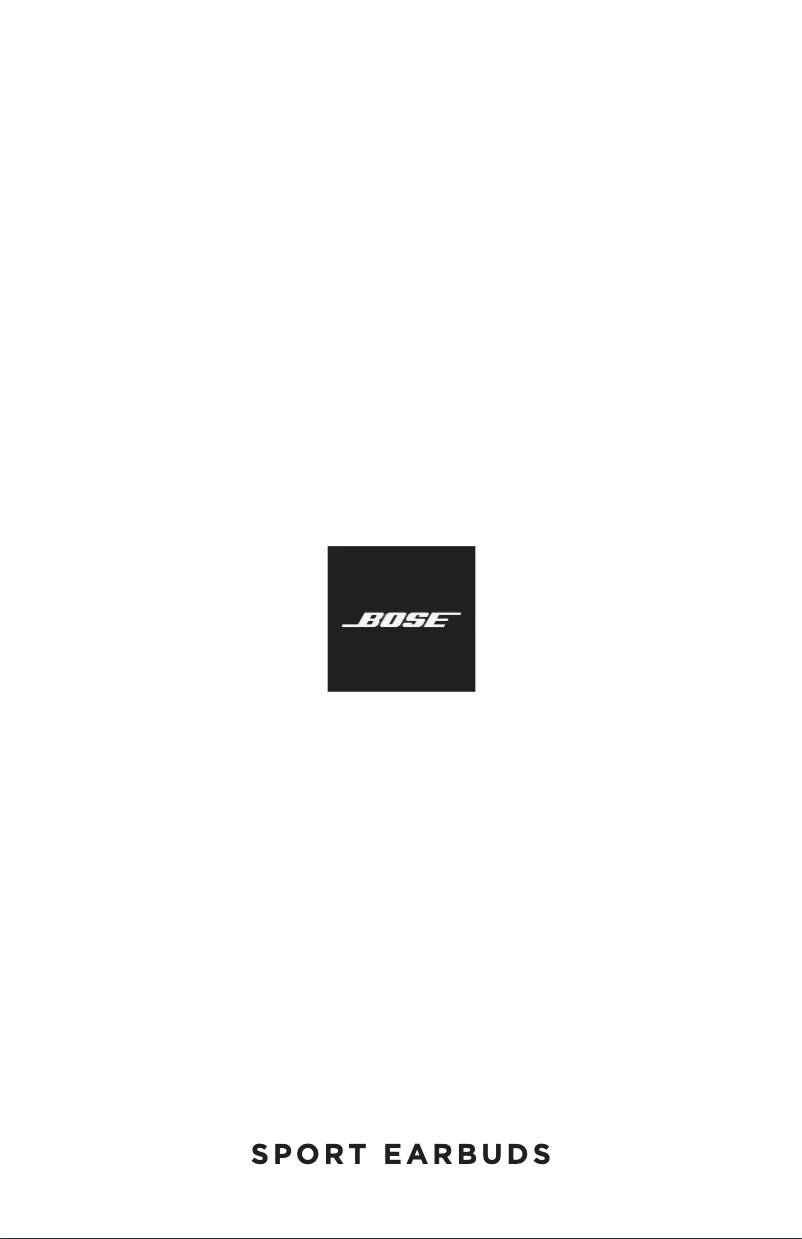 Page 1 de la notice Manuel utilisateur Bose Sport Earbuds