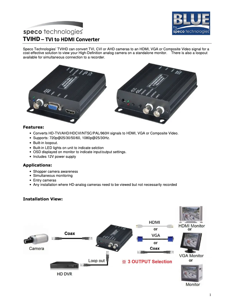 Image de la première page du manuel de l'appareil TVIHD