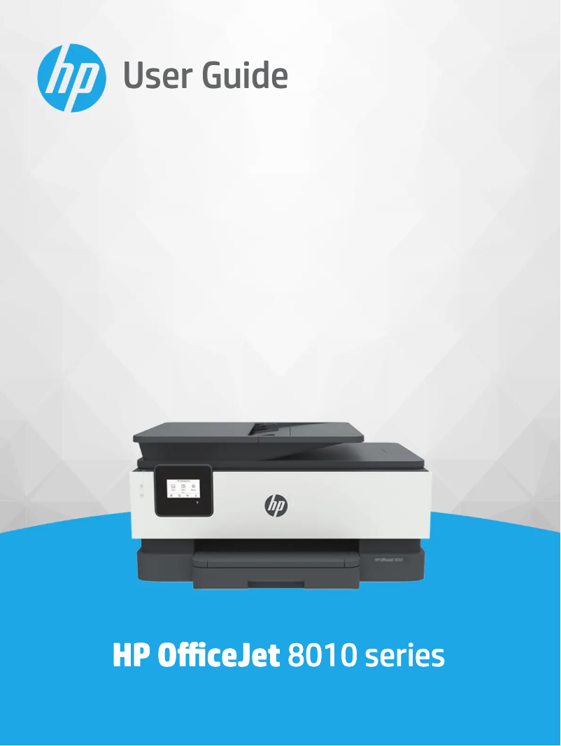 Page n°1 - Manuel utilisateur HP OfficeJet 8012