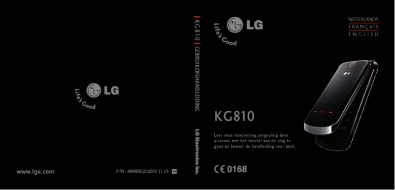 Página 1 del manual Manual de usuario LG KG810