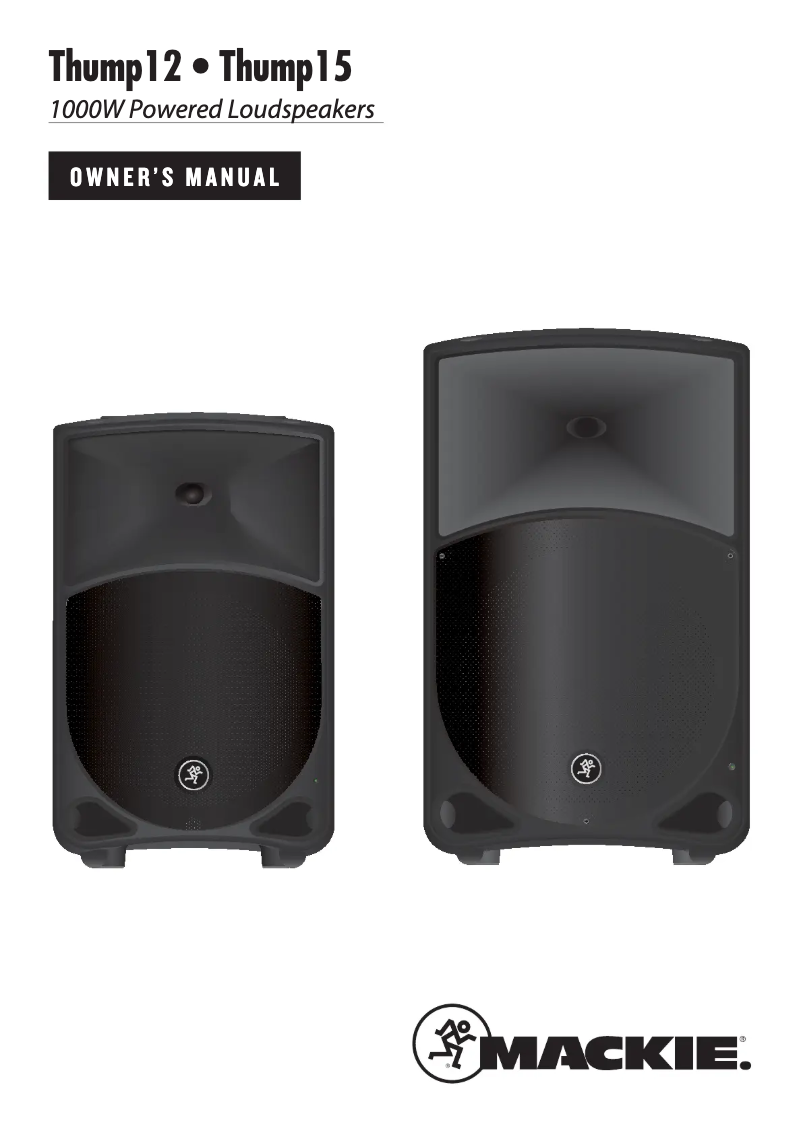 Page 1 de la notice Manuel utilisateur Mackie Thump 12