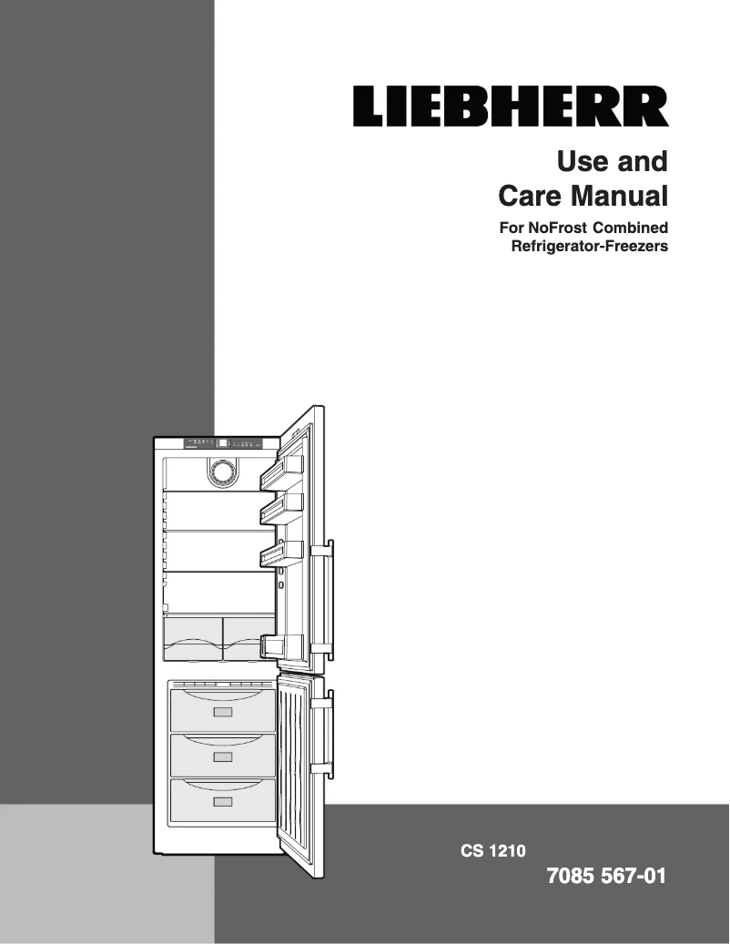 Page n°1 - Manuel d'utilisation et d'entretien Liebherr CS 1210