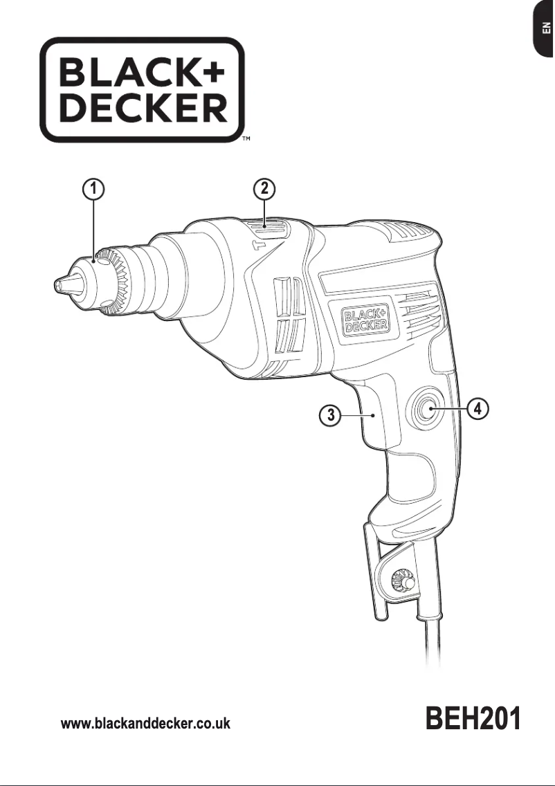 Page n°1 - Manuel utilisateur Black & Decker BEH201