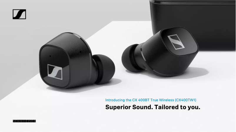 Page 1 de la notice Fiche technique Sennheiser CX 400BT