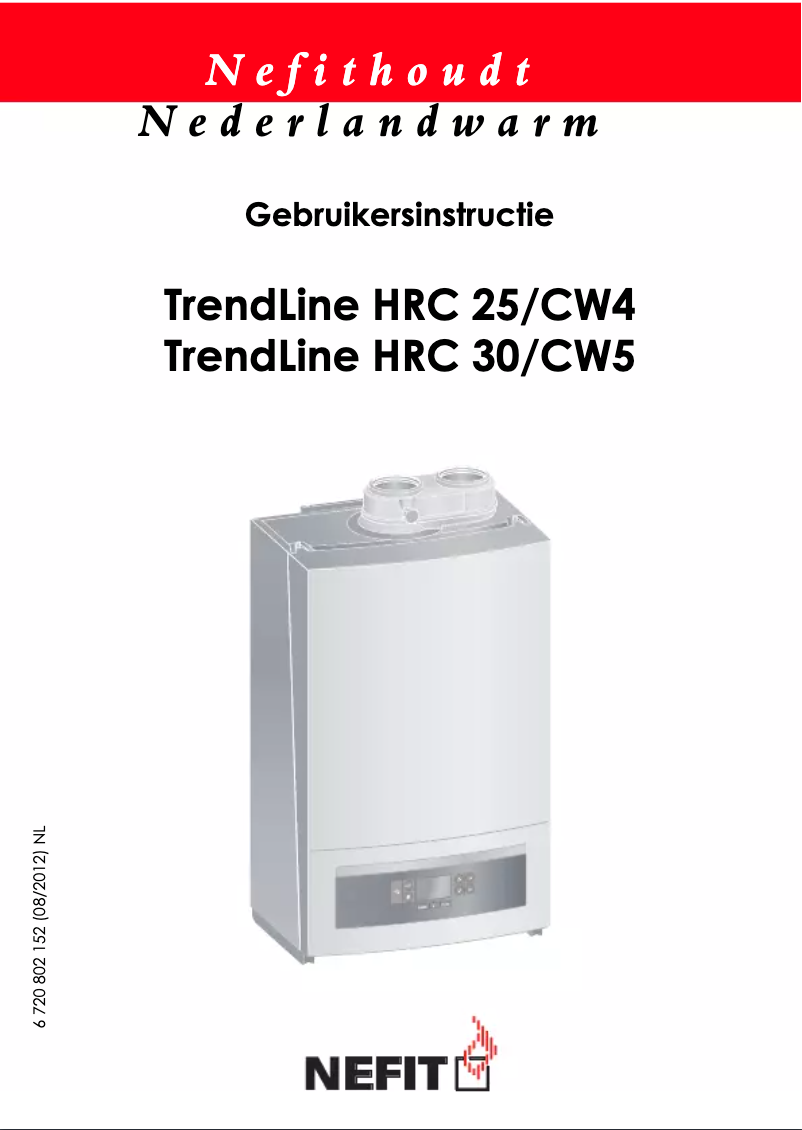 Page n°1 - Manuel utilisateur Nefit TrendLine