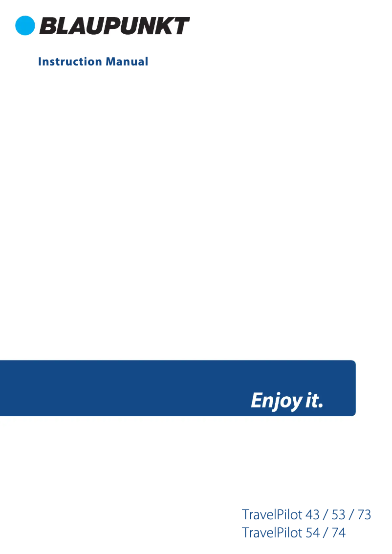 Image de la première page du manuel de l'appareil TravelPilot 73²