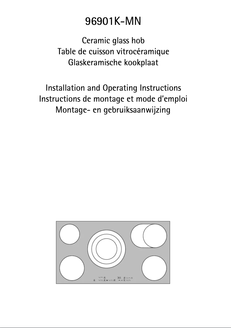 Page 1 de la notice Manuel utilisateur AEG 96901K-MN
