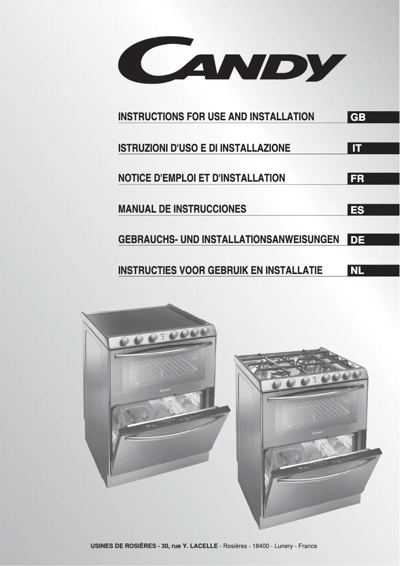 Page 1 de la notice Manuel utilisateur Rosieres TRV60NORB