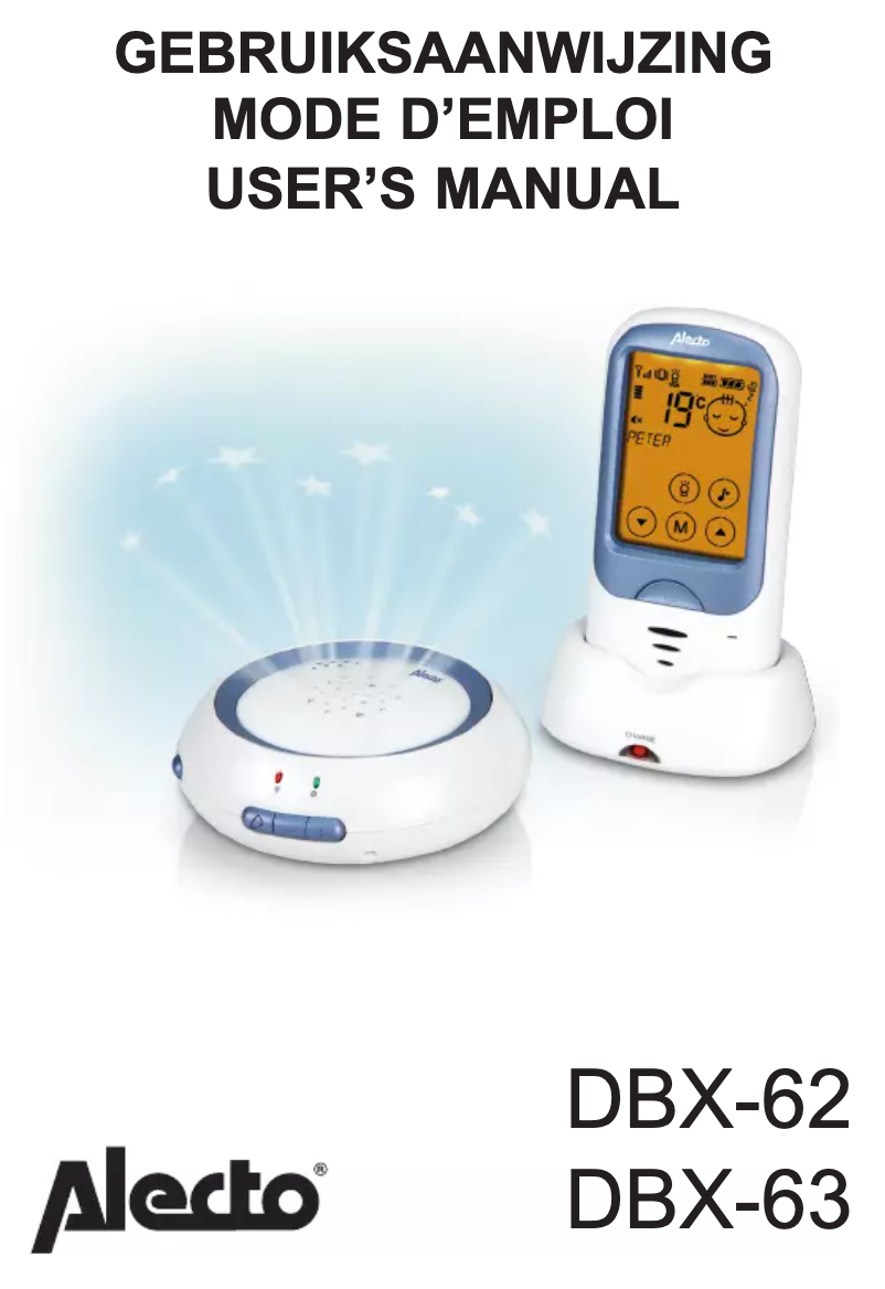 Page 1 de la notice Manuel utilisateur Alecto DBX-63
