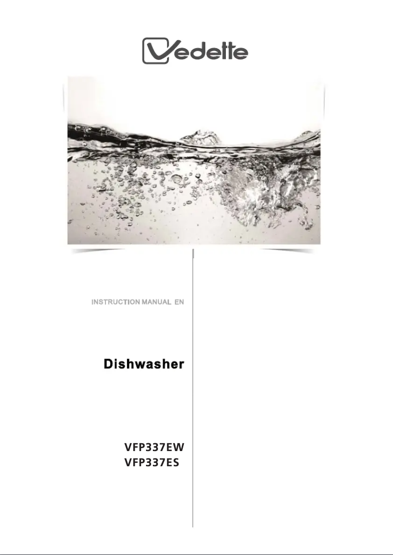 Page 1 de la notice Manuel utilisateur Vedette VFP337EW