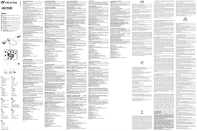 Page 1 de la notice Manuel utilisateur Cellular Line Flipper