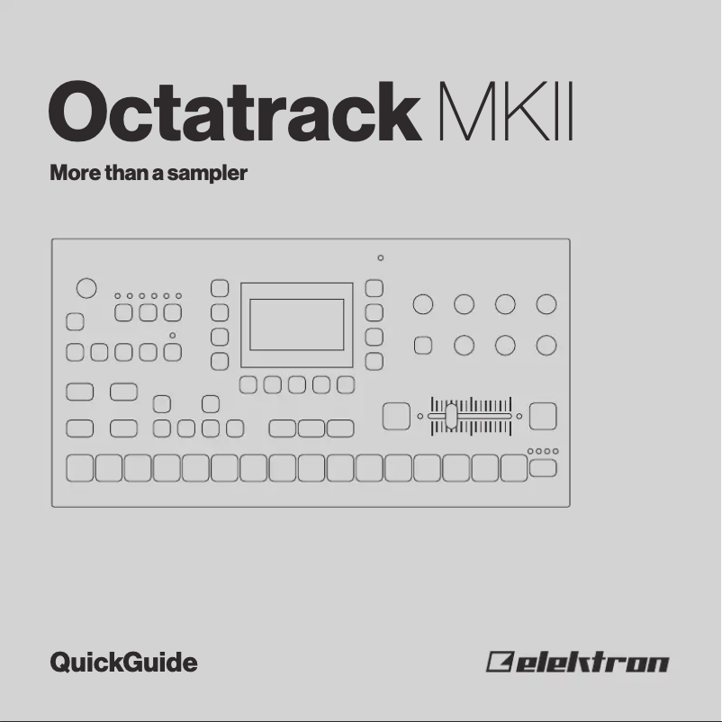 Page 1 de la notice Manuel utilisateur Elektron Octatrack MKII