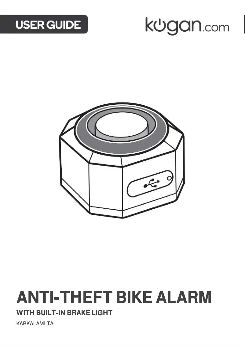 Page 1 de la notice Manuel utilisateur Kogan KABKALAMLTA