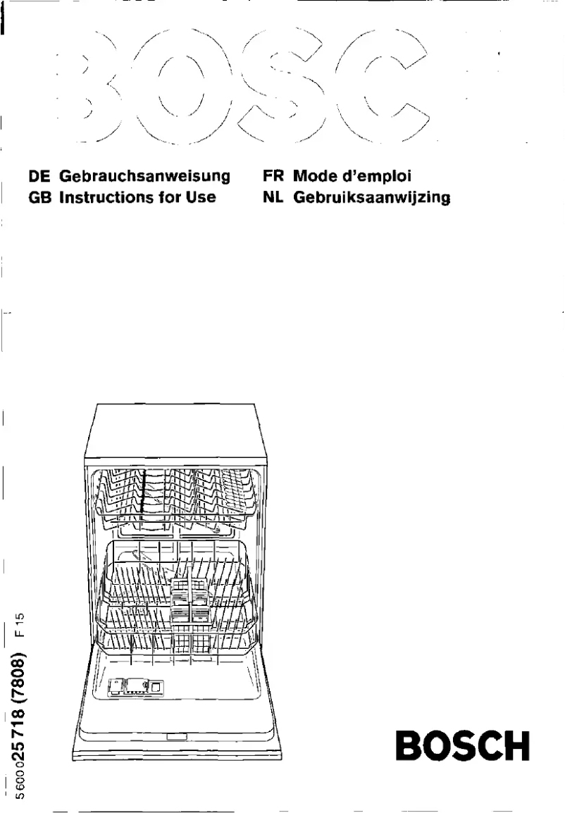 Page n°1 - Manuel utilisateur Bosch SGS5318