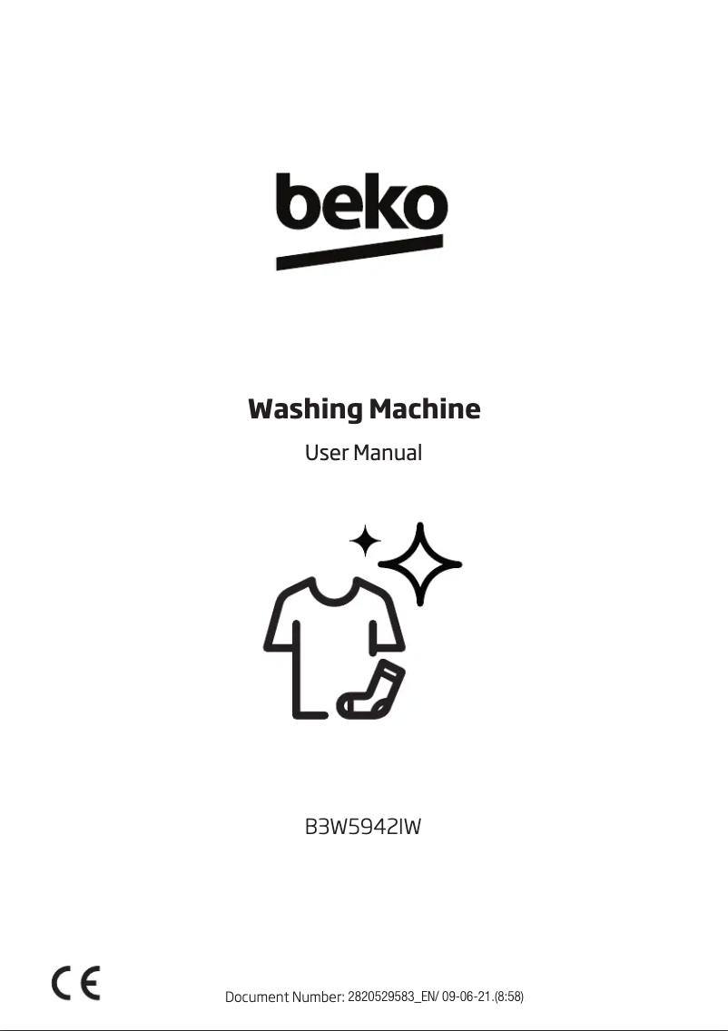 Page 1 de la notice Mode d'emploi Beko B3W5942IG