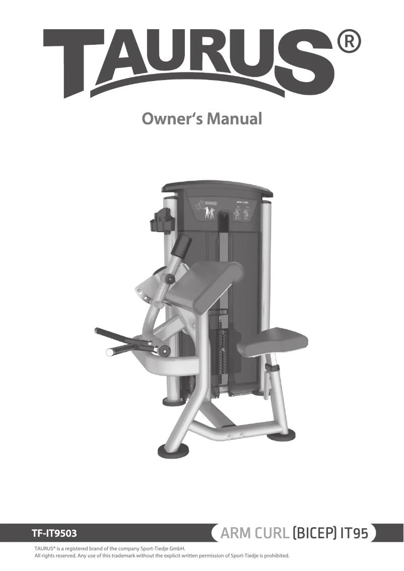 Página 1 del manual Manual de usuario Taurus Arm Curl IT95