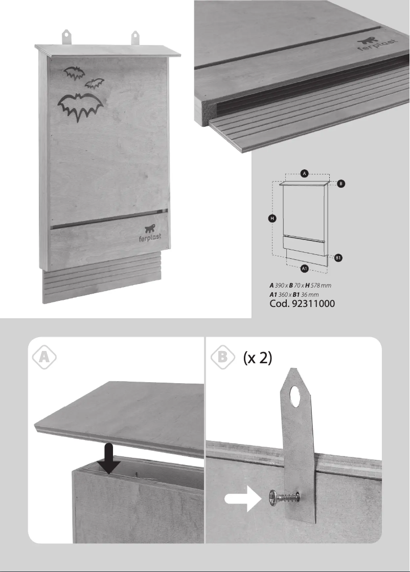 Image de la première page du manuel de l'appareil Bat House