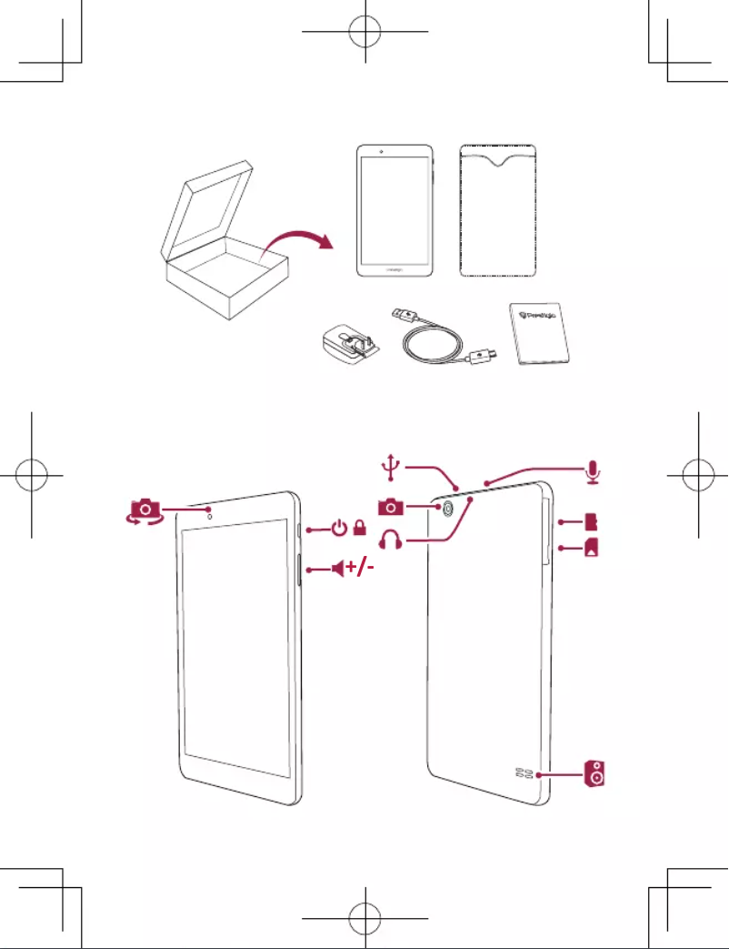 Page 1 de la notice Manuel utilisateur Prestigio MultiPad Muse 5008