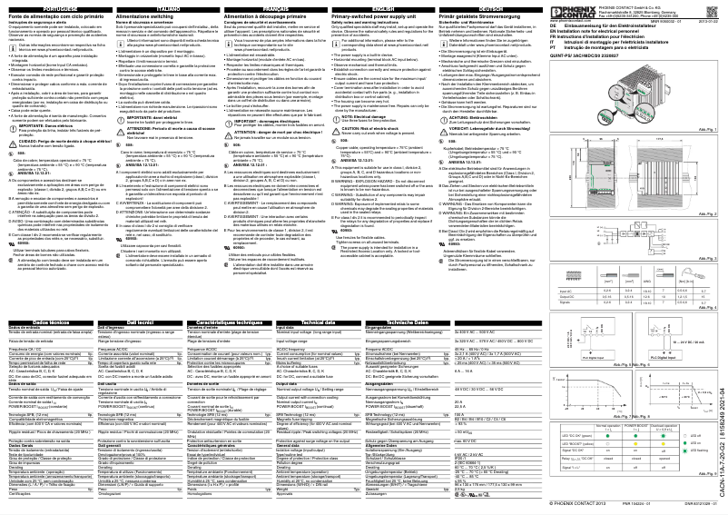 Image de la première page du manuel de l'appareil CACN-11A-7-20-G2