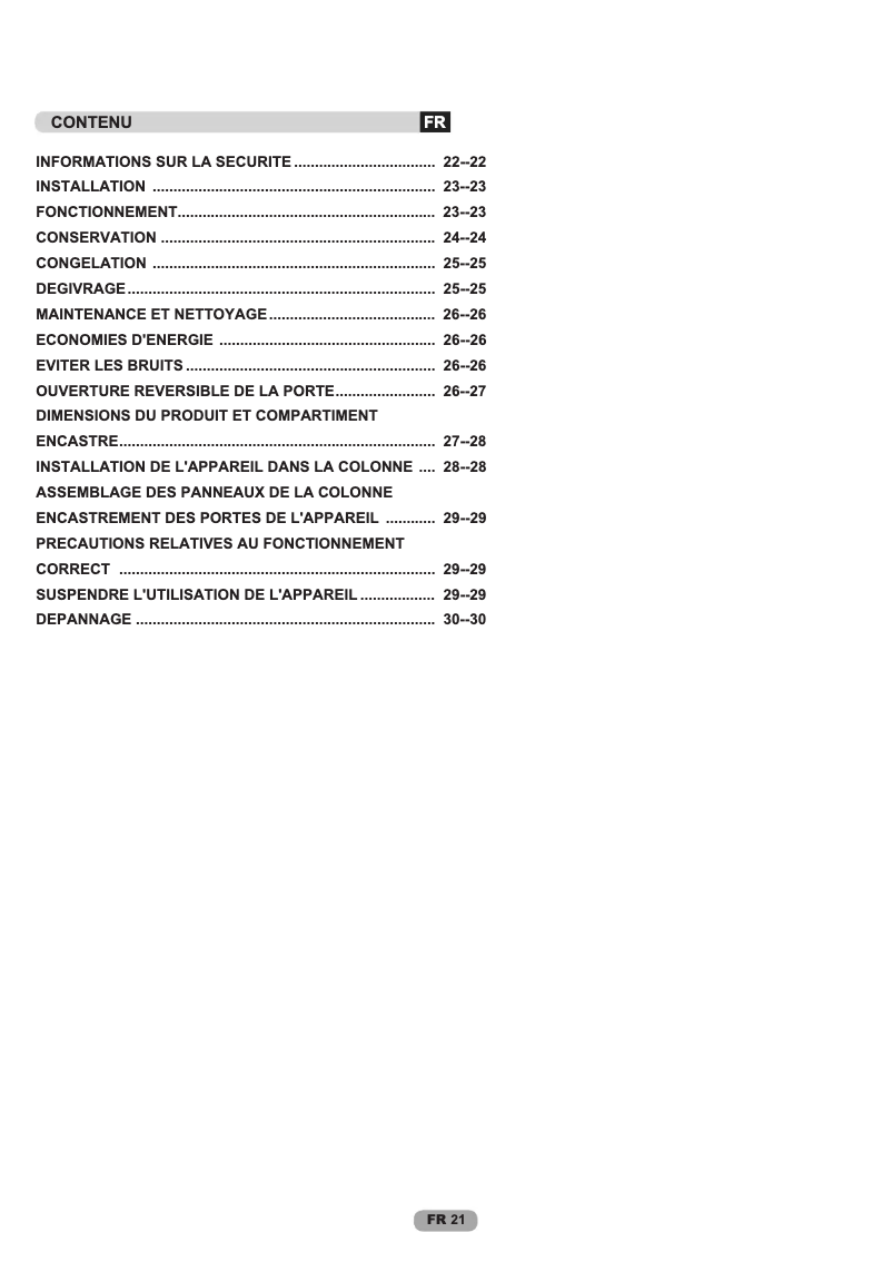 Image de la première page du manuel de l'appareil CIL 220 NE