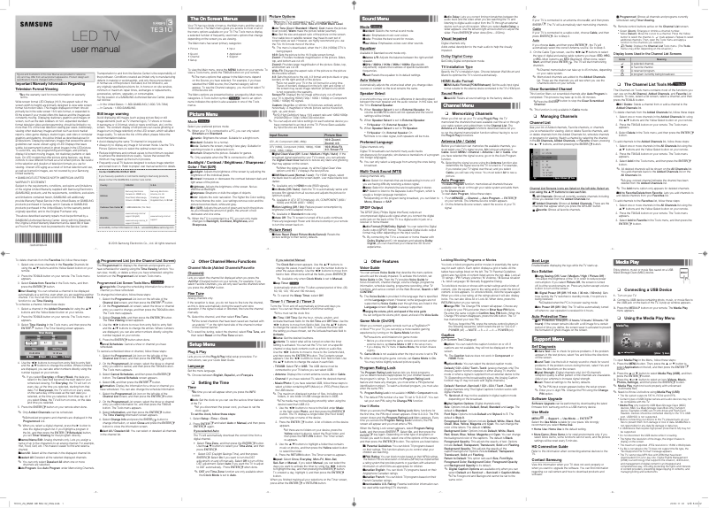Page n°1 - Manuel utilisateur Samsung LT24E310ND/ZA
