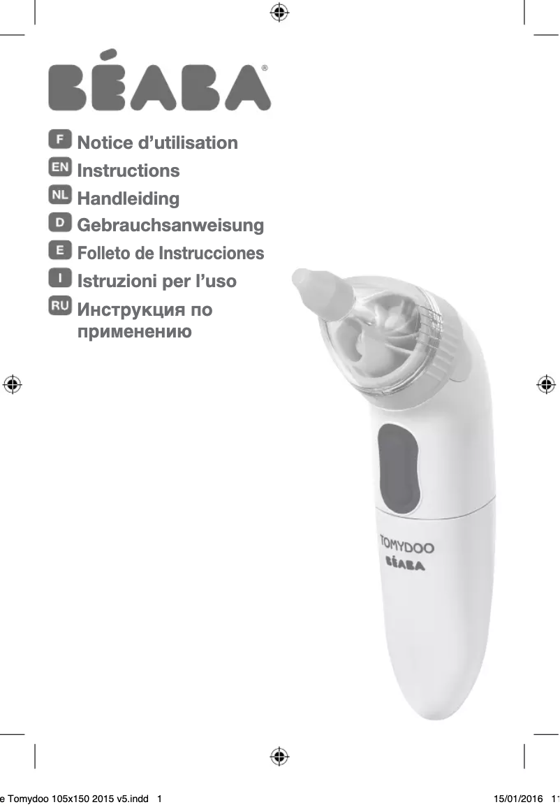 Page n°1 - Manuel utilisateur Beaba Tomydoo