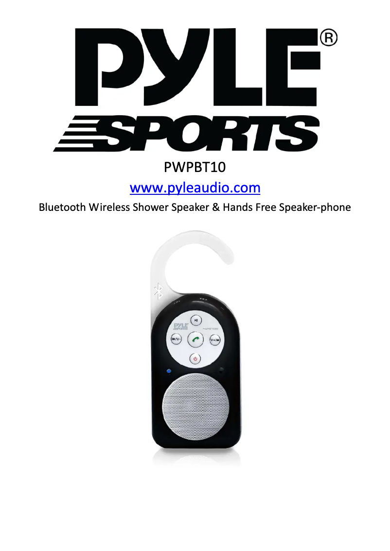 Image de la première page du manuel de l'appareil PWPBT10GN