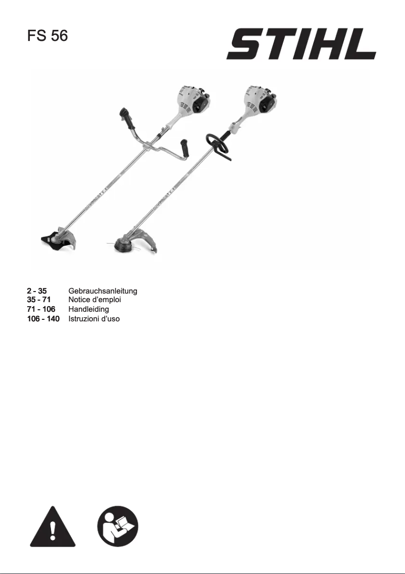 Image de la première page du manuel de l'appareil FS 56 R