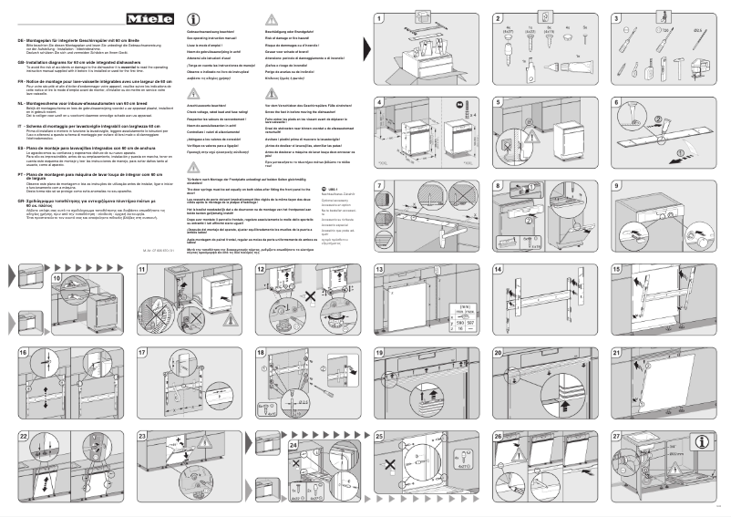 Page n°1 - Manuel utilisateur Miele G 1232 Sci