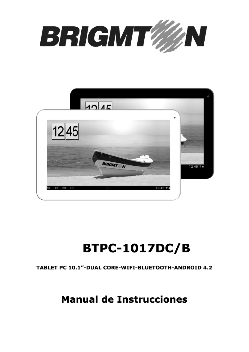 Image de la première page du manuel de l'appareil BTPC-1007 DC B