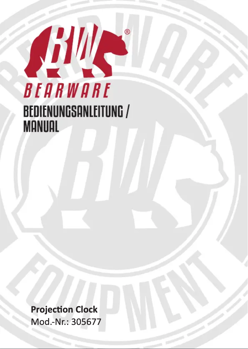 Page n°1 - Manuel utilisateur Bearware 305677