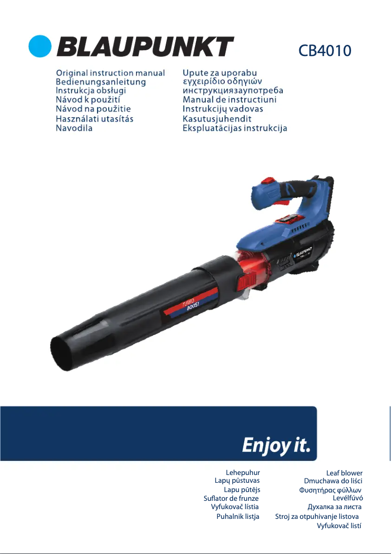 Image de la première page du manuel de l'appareil CB4010