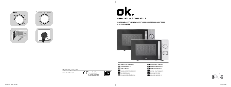 Page n°1 - Manuel utilisateur OK OMW 2221 W